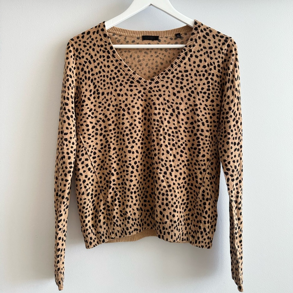 ATM Cashmere Cheetah Print Sweater
